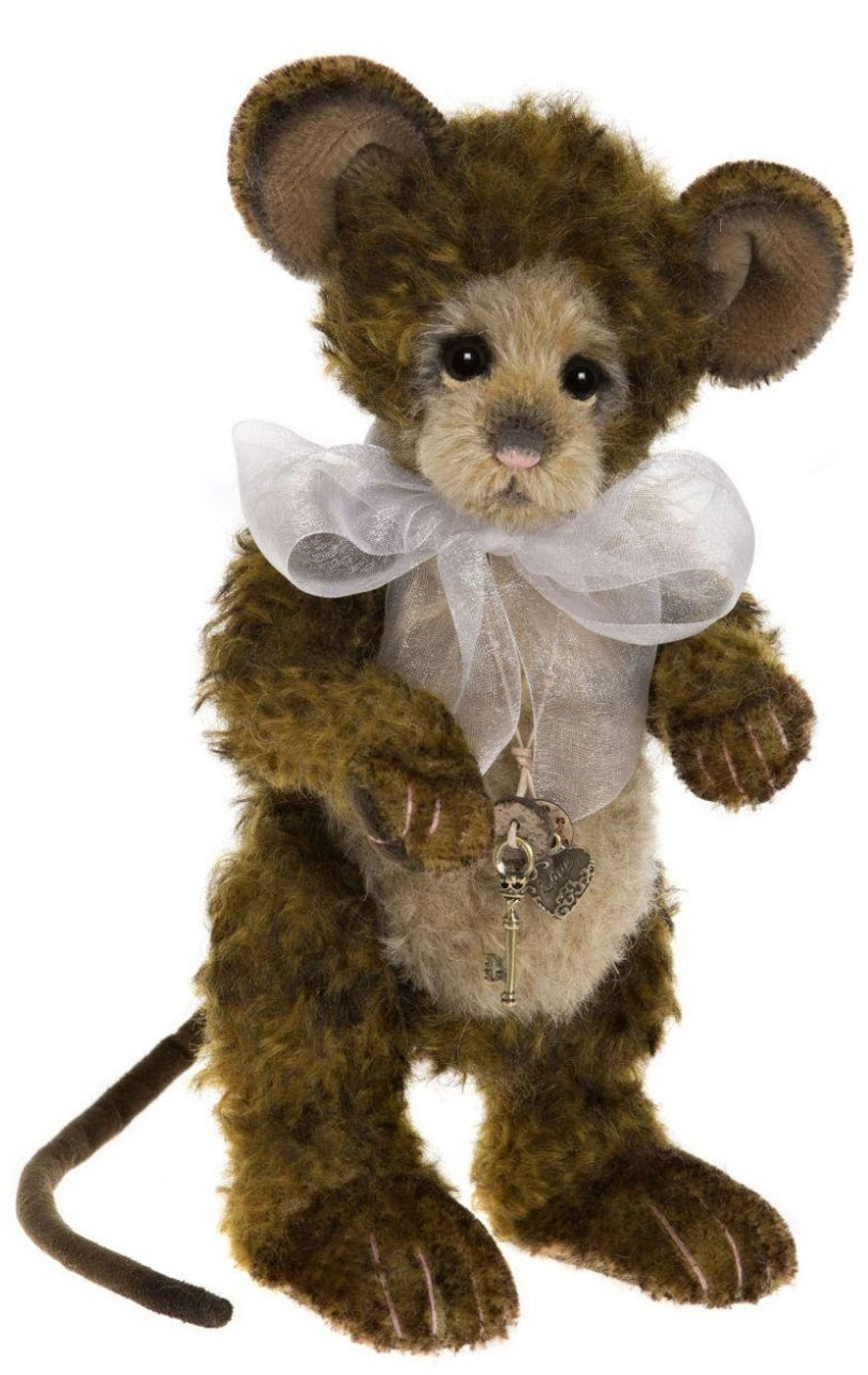 Tidy - 10" Mohair Mouse Isabelle Collection by Charlie Bears
