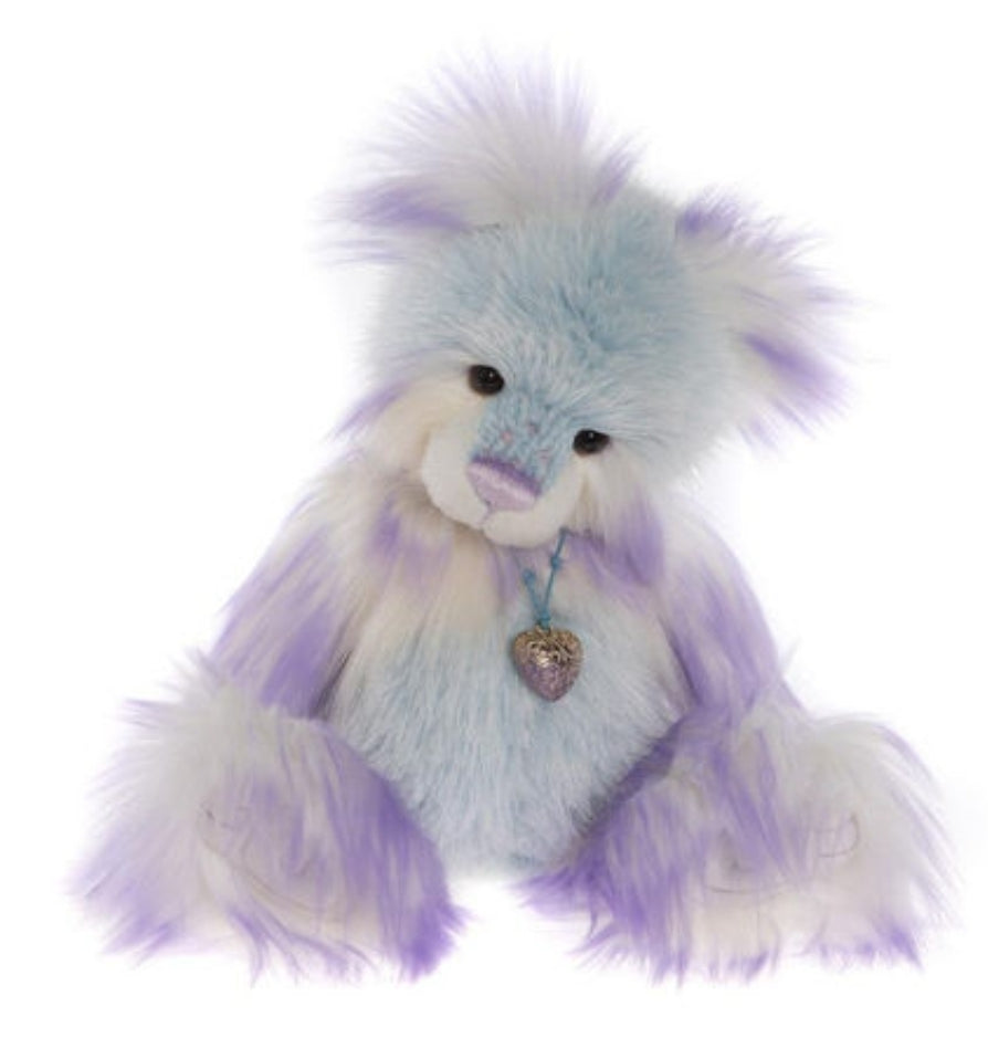 Destiny - 15" Long-Haired Lavender and Aqua Panda by Charlie Bears