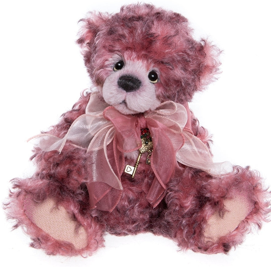 Lilliput - 12.5" Deep Rose Mohair Bear Isabelle Collection - 300 Pieces Made!