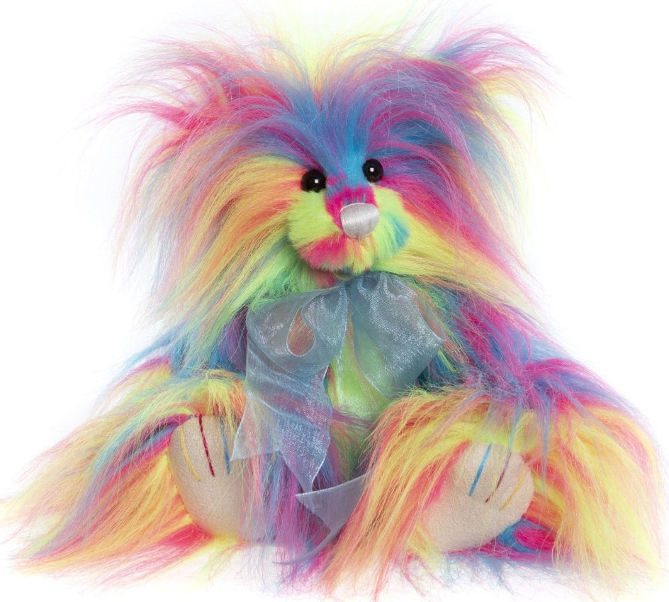 Razzle - 11" Long-Pile Multi-Colored Bear by Charlie Bears