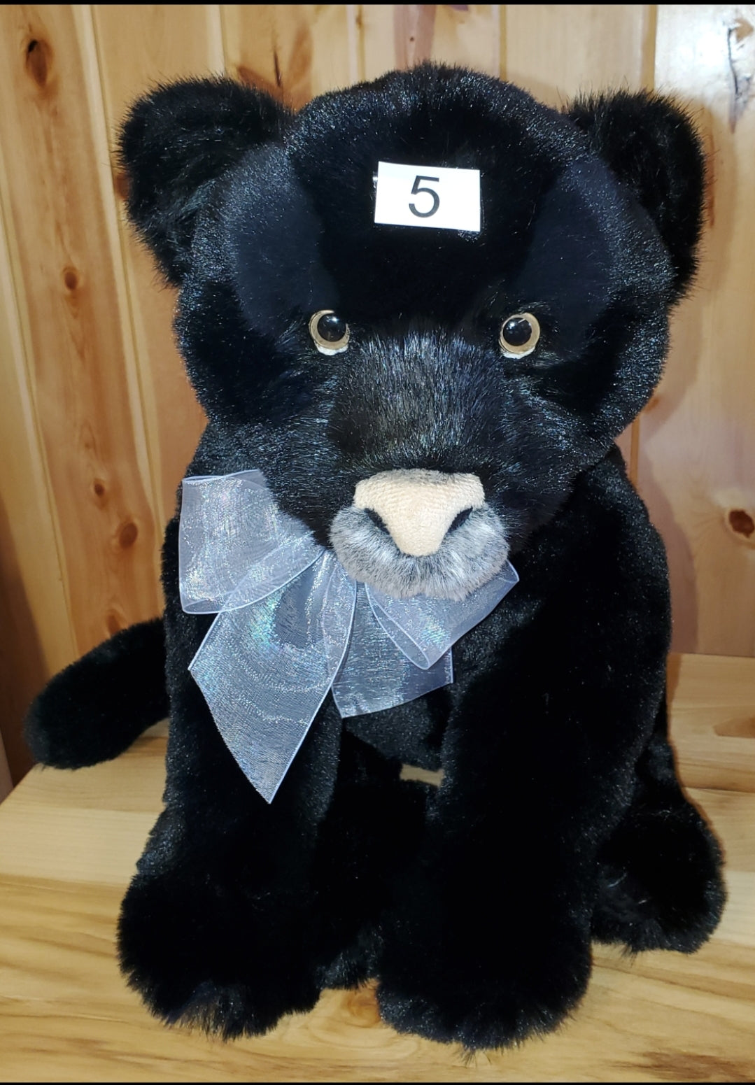 Silhouette - 15" Black Panther - Non-Jointed by Charlie Bears Bearhouse