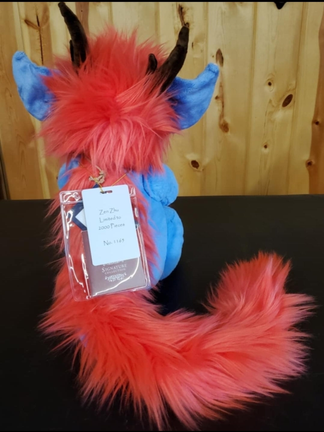 Zen Zhu - 17" Blue and Red Eastern Dragon