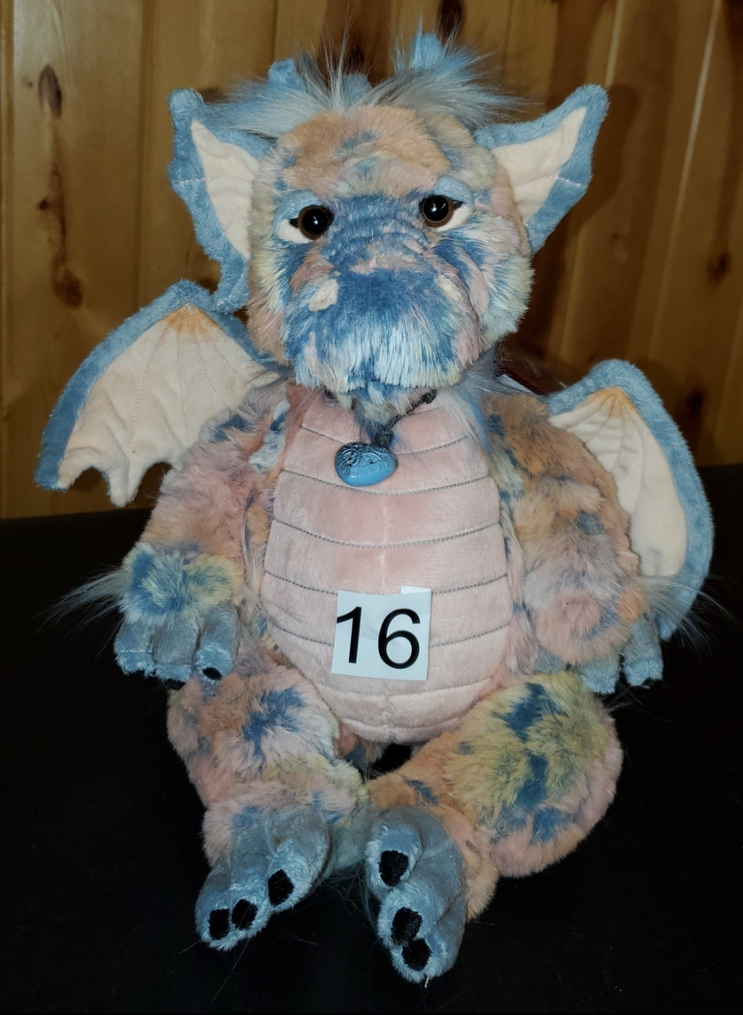 Nova - 15" Pink and Blue Dragon by Charlie Bears