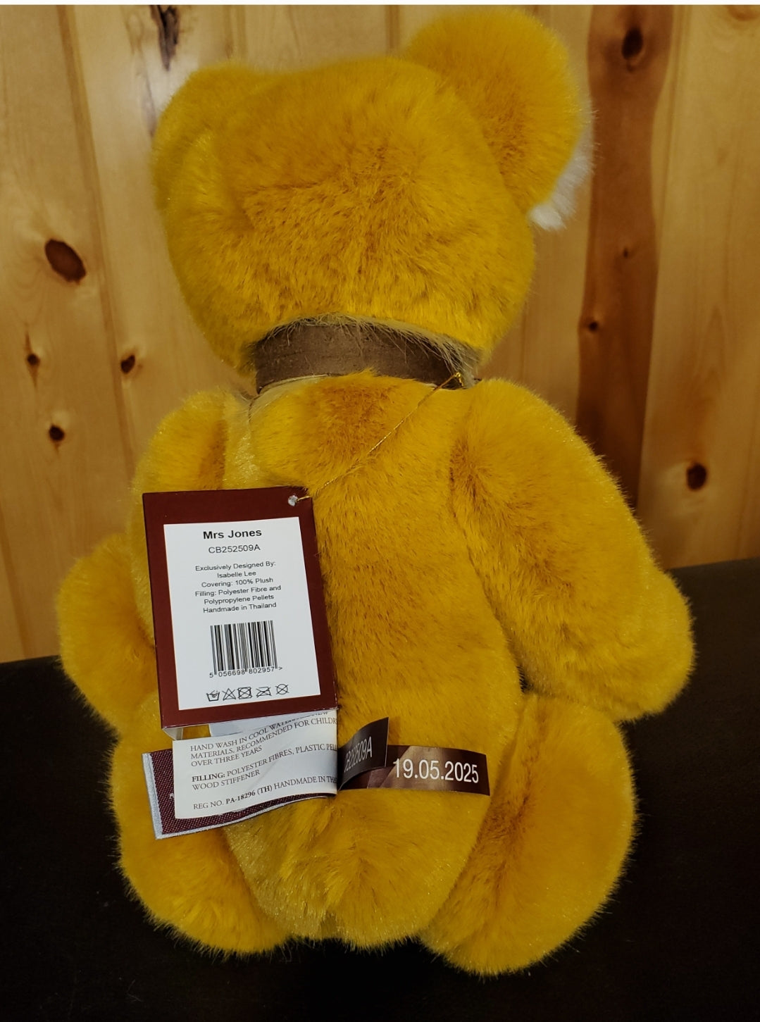 Mrs. JONES - 14" Super Soft Gold Plush by Charlie Bears