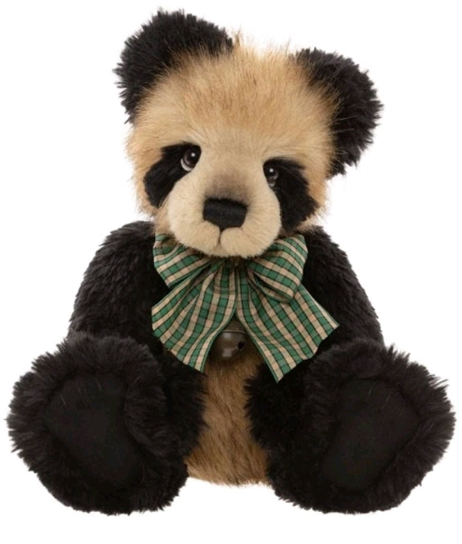 Collins - 14" Beige and Black Panda w/Super Soft Fur - by Charlie Bears
