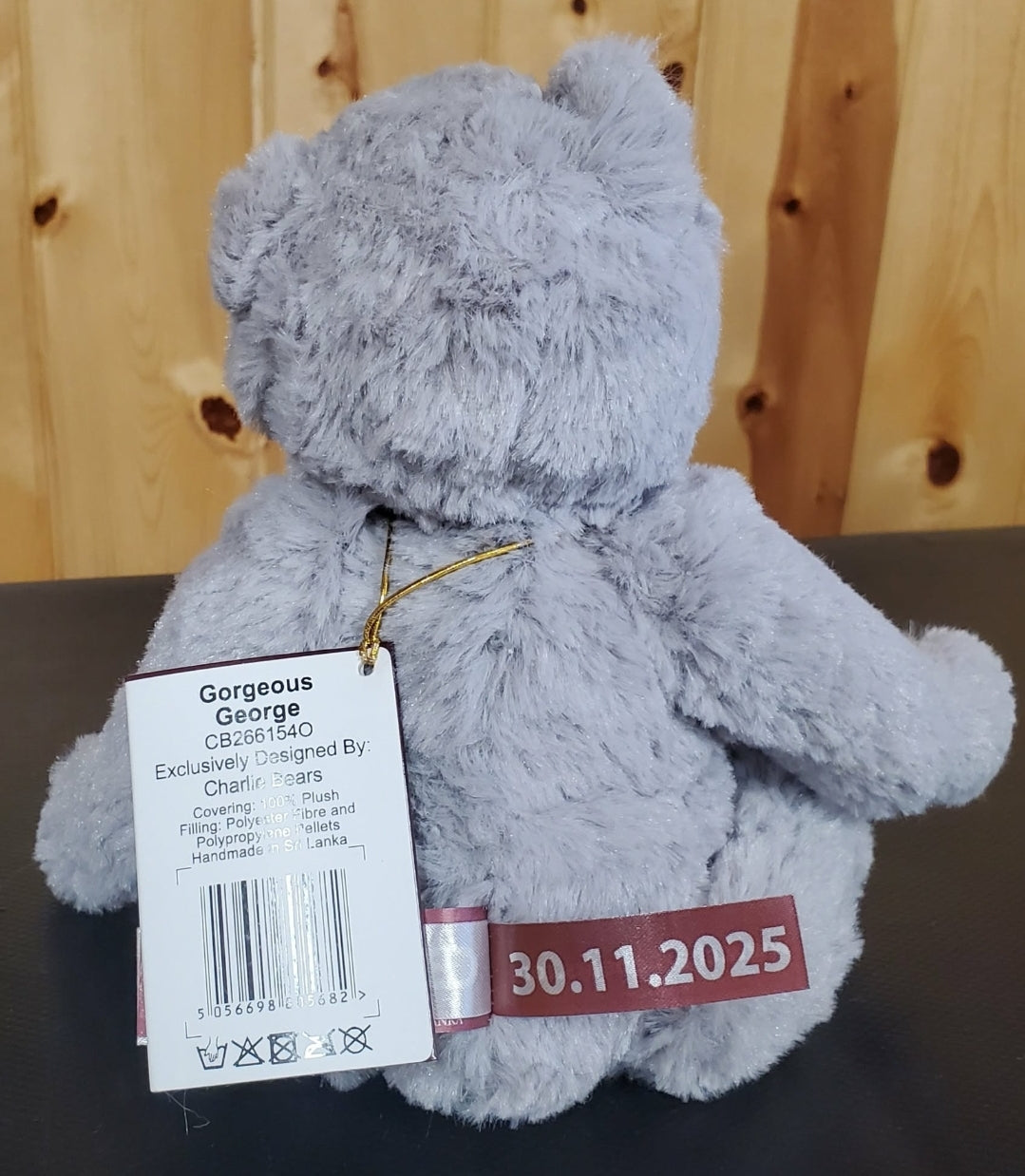Gorgeous George - 10" Soft Grey Plush by Charlie Bears