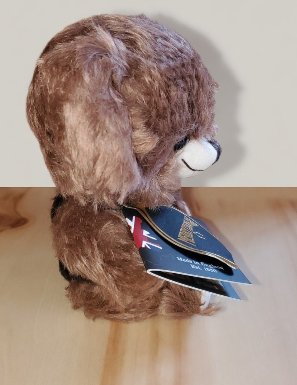 Cheeky Macaron - 7" Chocolate Brown Bear by Merrythought w/ Dust Bag - Only 100 Made!