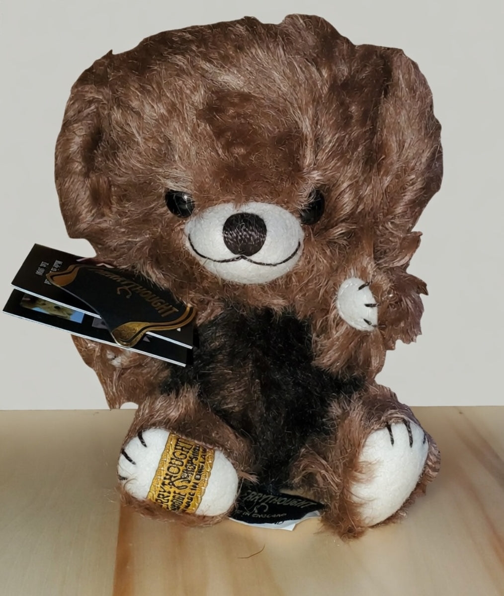 Cheeky Macaron - 7" Chocolate Brown Bear by Merrythought w/ Dust Bag - Only 100 Made!
