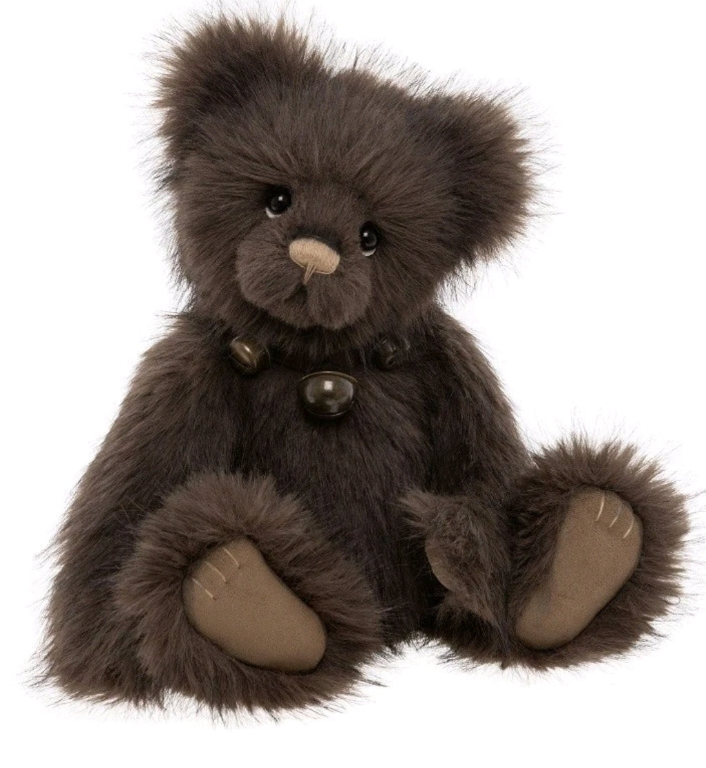 Barnes - 14" Dark Brown Plush by Charlie Bears