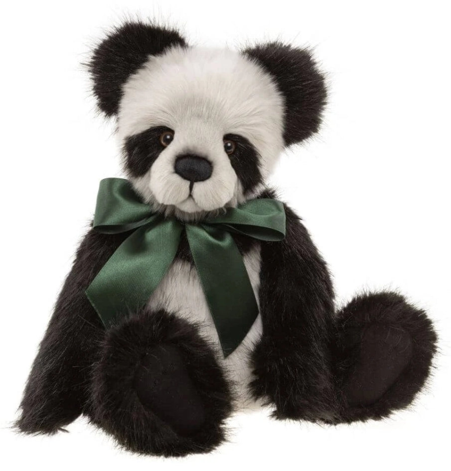 Davidson - 15" Black and White Panda w/ Grey Tipping by Charlie Bears
