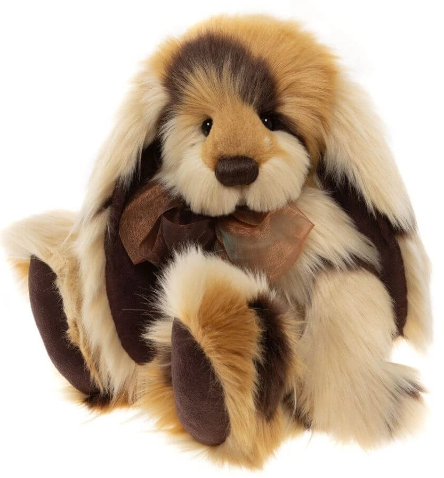 Wigglebottom - 15" Brown, Tan, and Gold Bunny Rabbit by Charlie Bears