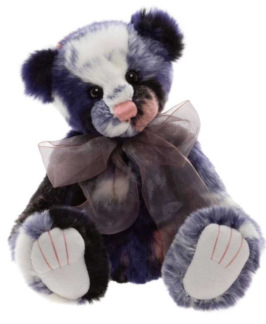 Calla - 13" Bear w/ blue, pink, black, cream - by Charlie Bears