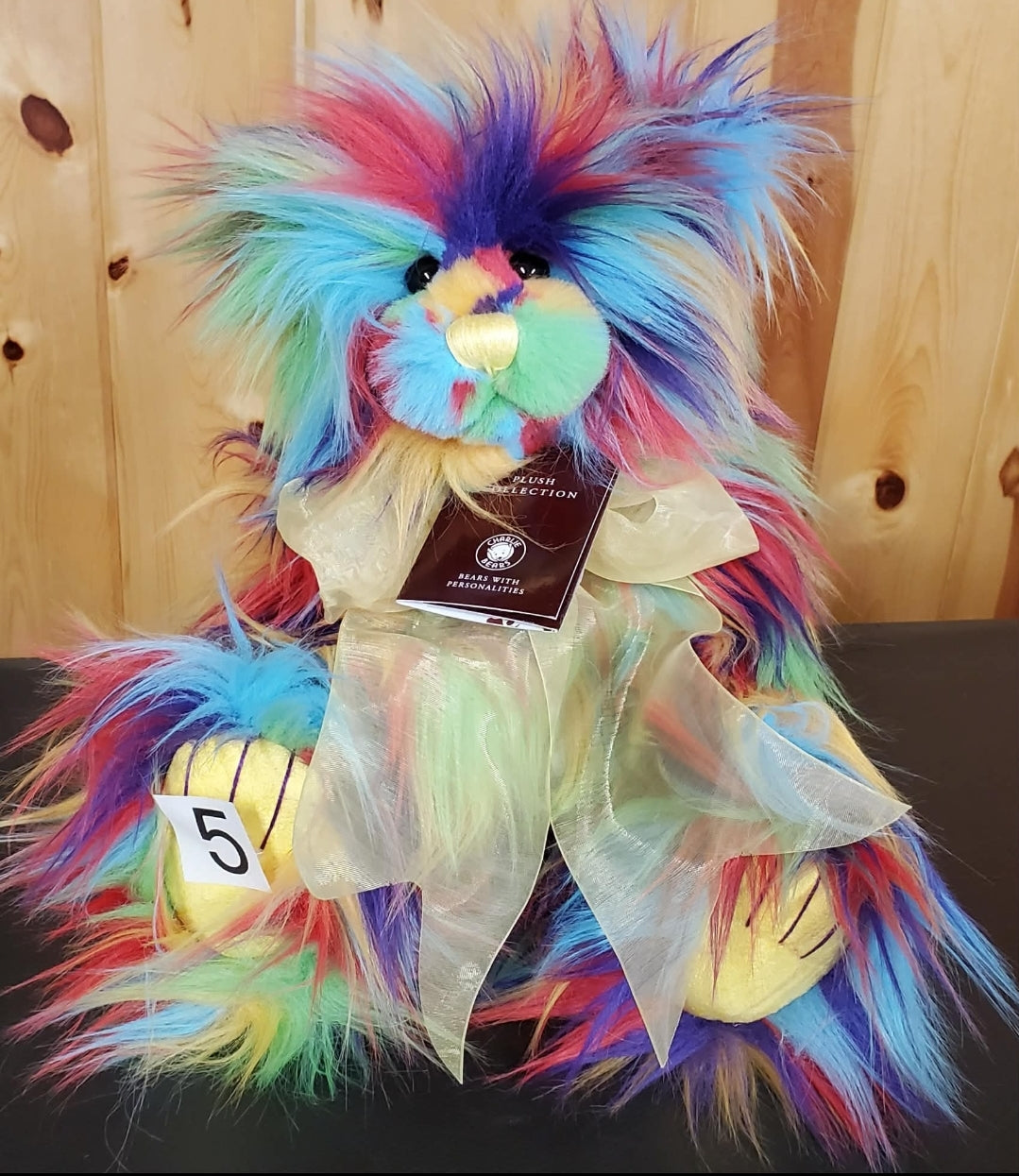 Borealis 14" Multicolored Rainbow Plush by Charlie Bears