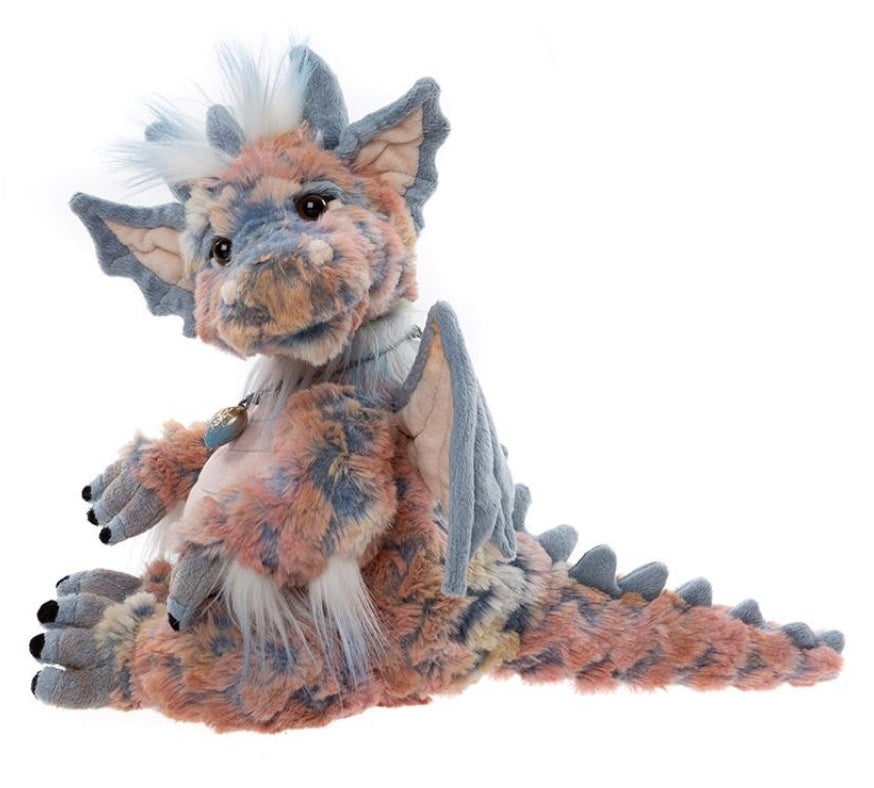 Nova - 15" Pink and Blue Dragon - by Charlie Bears
