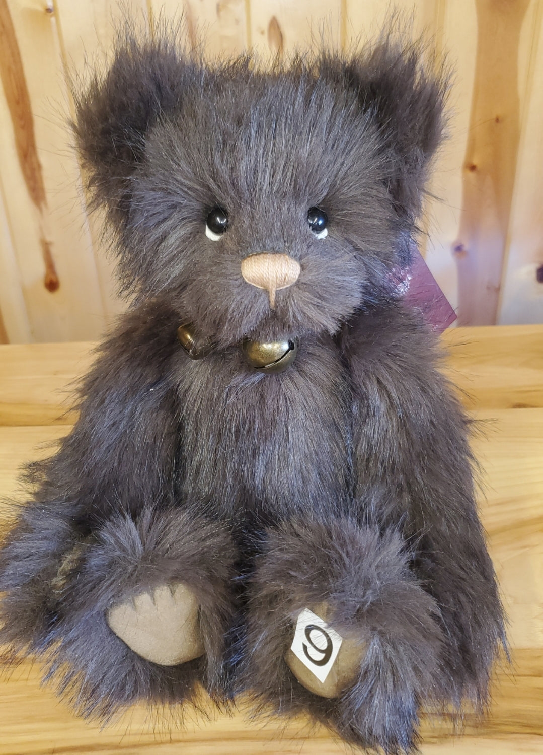 Barnes - 14" Dark Brown Plush by Charlie Bears