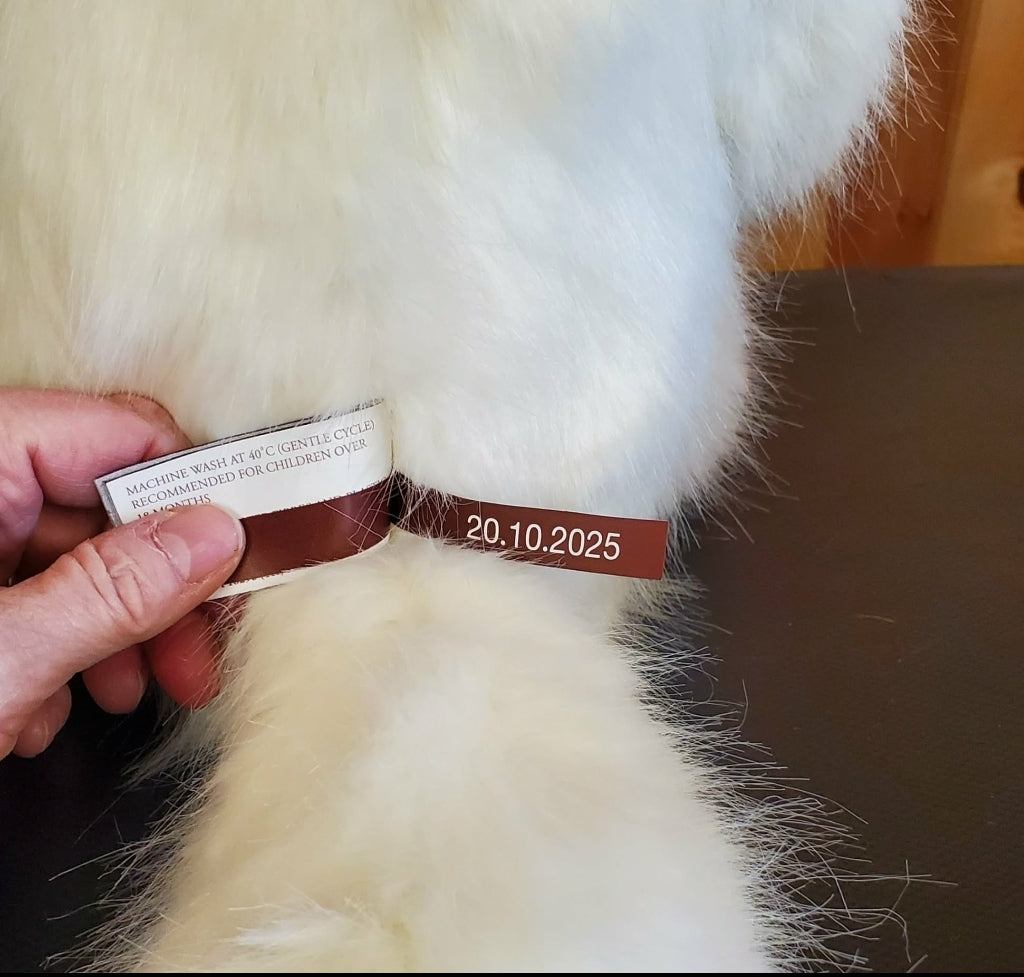 Tundra - 18" Non-Jointed White Arctic Fox by Charlie Bears - Safe for 18 months and up!