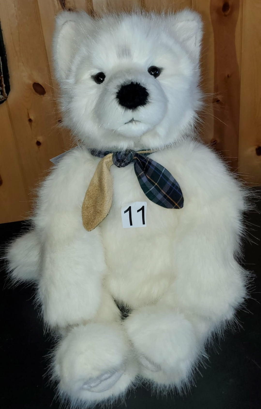 Tundra - 18" Non-Jointed White Arctic Fox by Charlie Bears - Safe for 18 months and up!