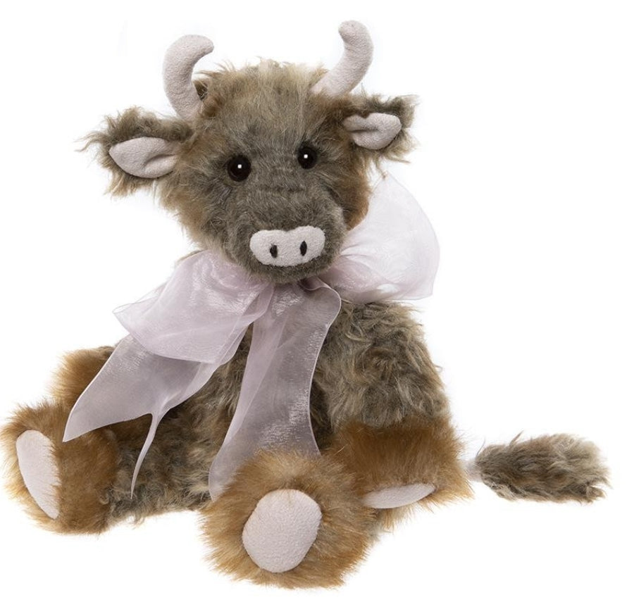 Prairie - 12" Brown Cow by Charlie Bears