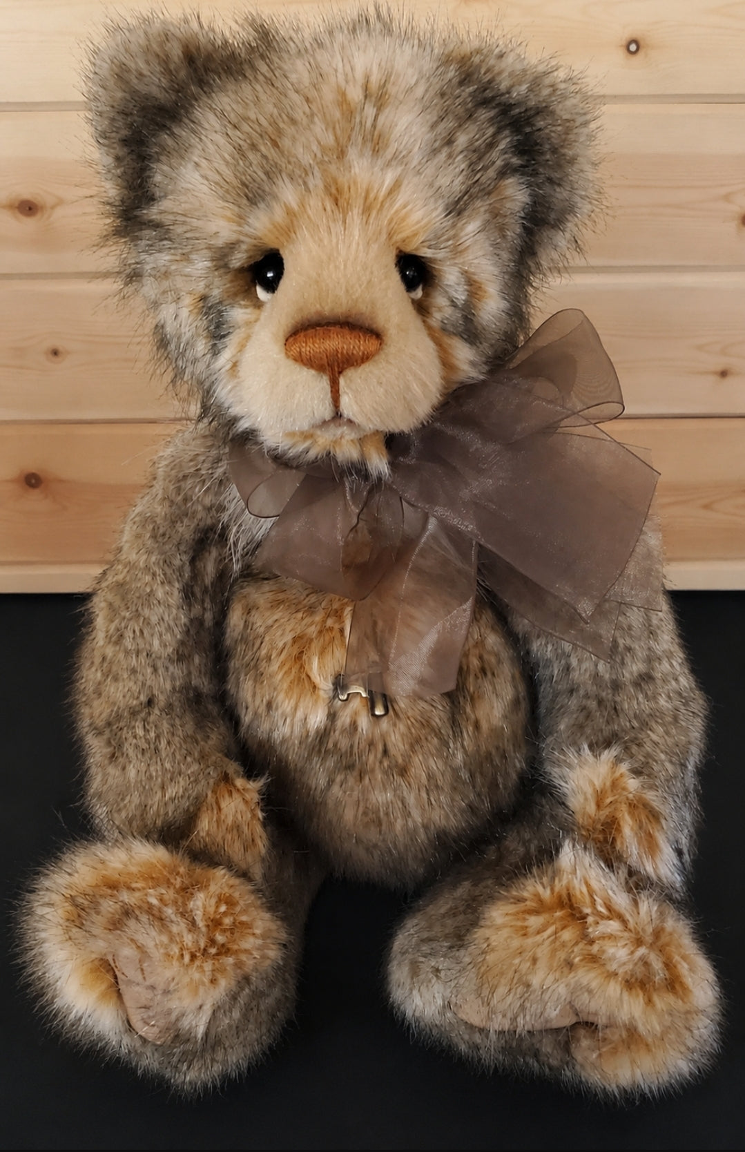 Kathleen - 18" Brown Bear w/Key Necklace by Charlie Bears