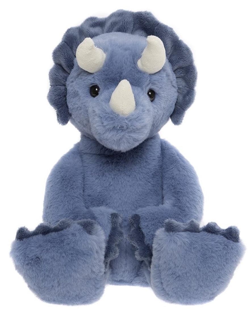 Troy Tricerotops - 15" Blue Bear & Me Plush by Charlie Bears - Safe from Birth!