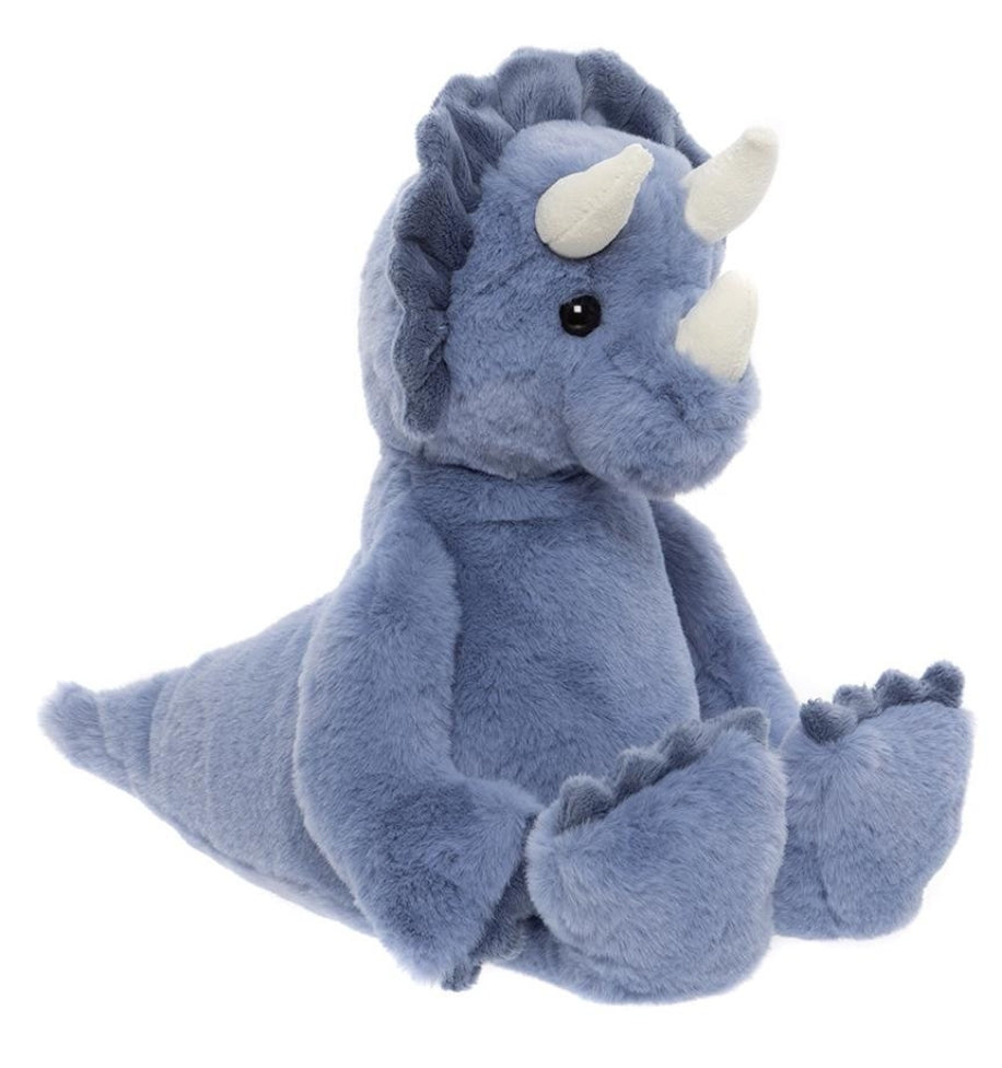 Troy Tricerotops - 15" Blue Bear & Me Plush by Charlie Bears - Safe from Birth!