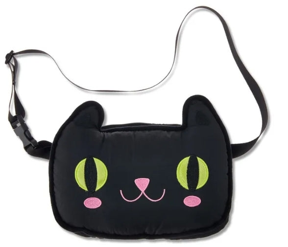 The Way To Celebrate Black Cat Zippered Halloween Treat Bag