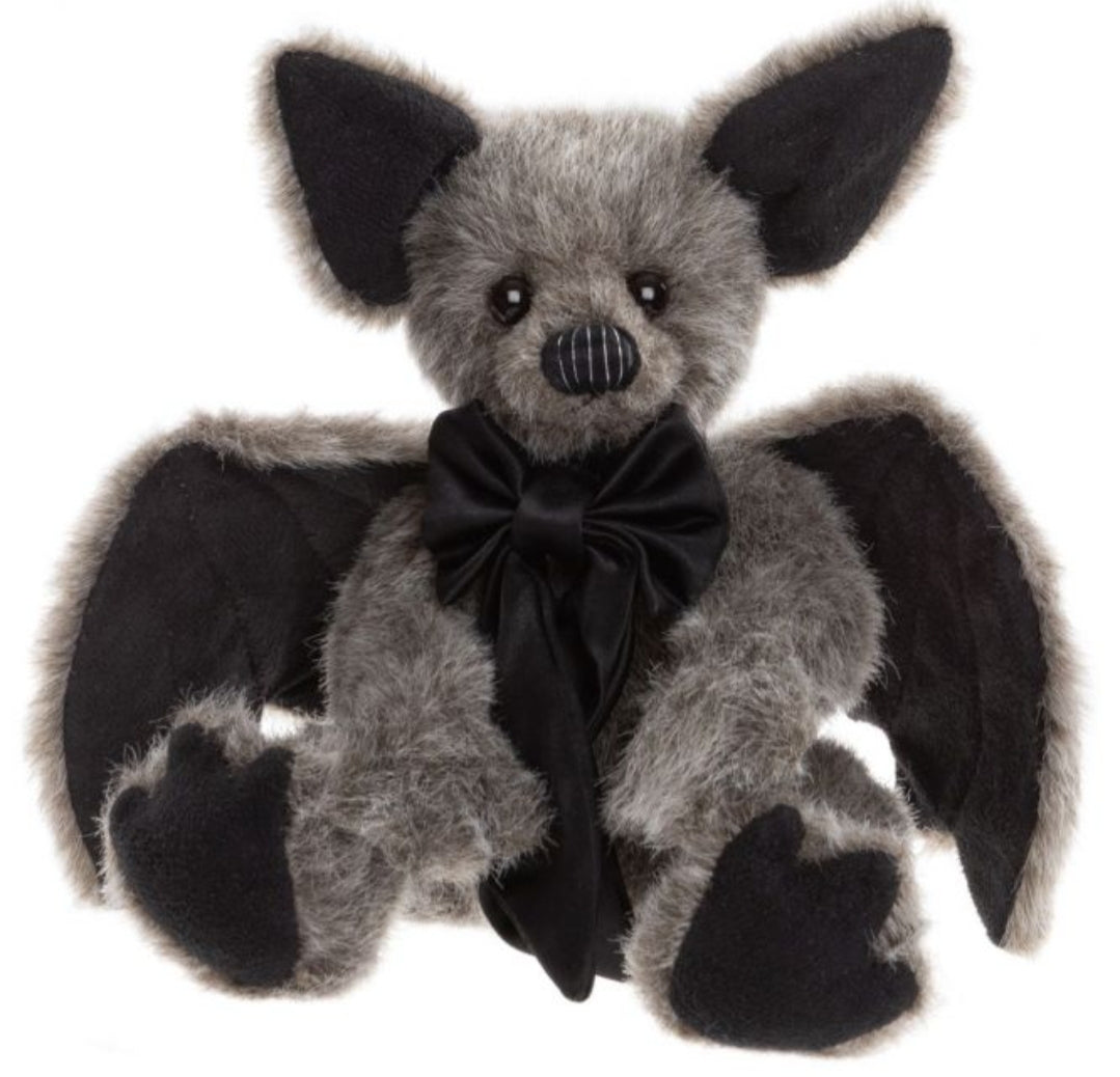 Belfry - 9" Black and Grey Bat for Halloween by Charlie Bears
