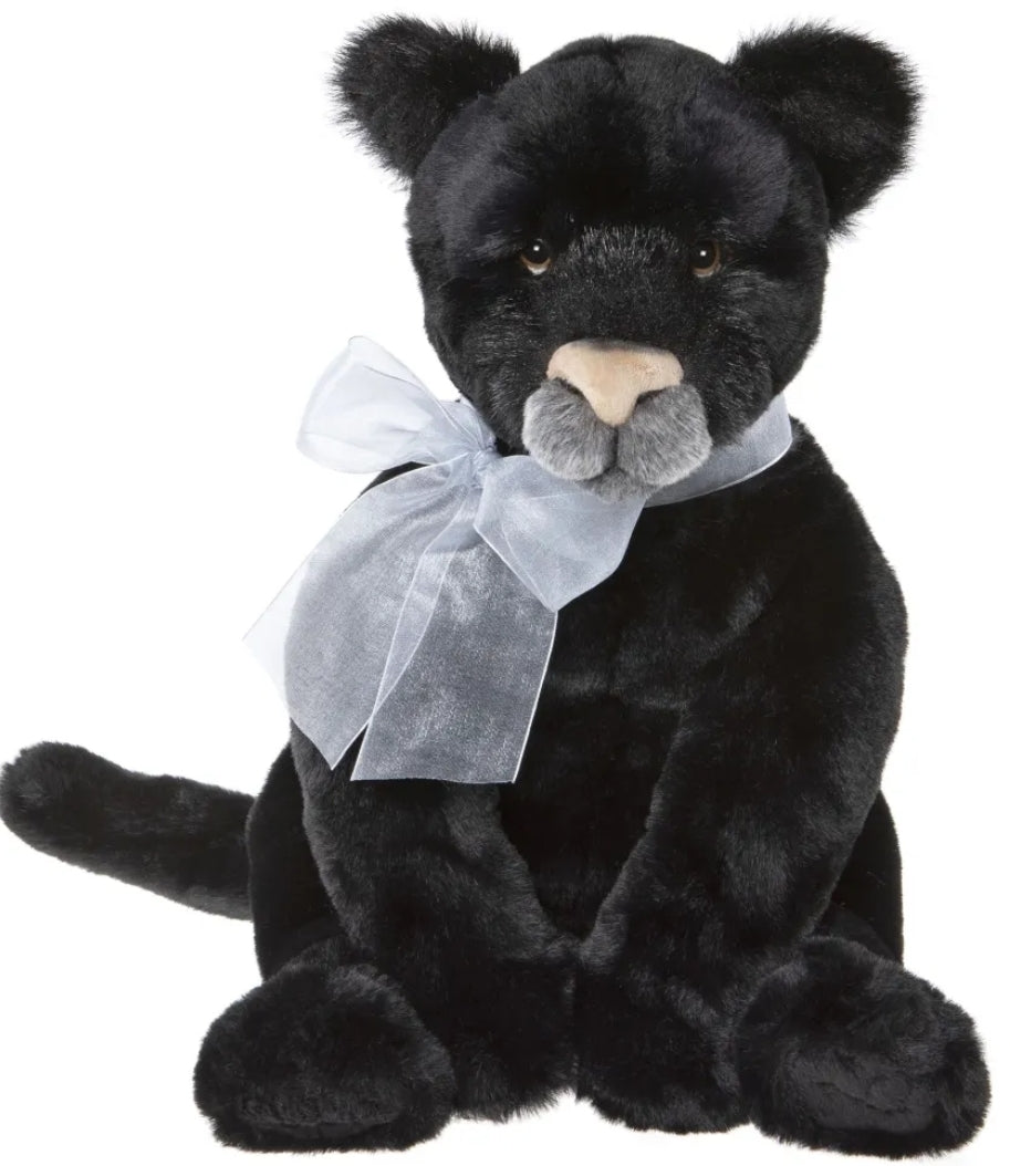Silhouette - 15" Bearhouse, Non-Jointed Black Panther by Charlie Bears