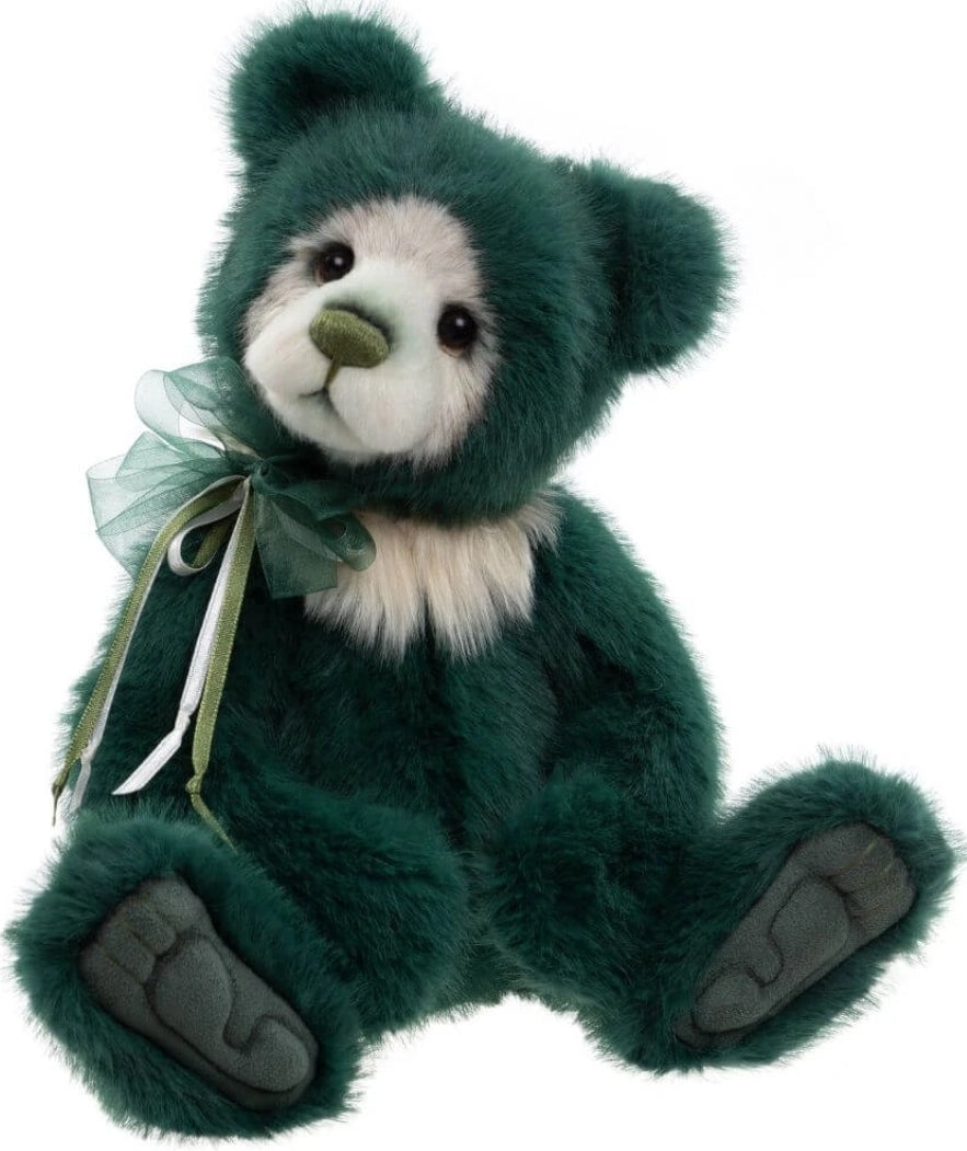 Spice Cookie - 13" Green and White Plush by Charlie Bears (Sugar Cookie's brother)