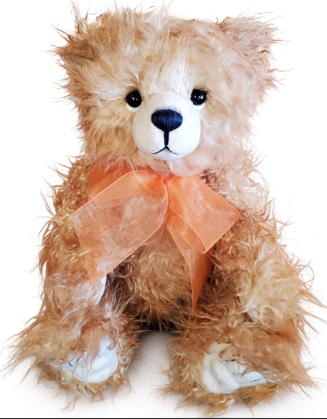 Poddle - 12.5" Apricot Bear w/ Orange Bow - Toddle, Whizz's Sibling by Charlie Bears