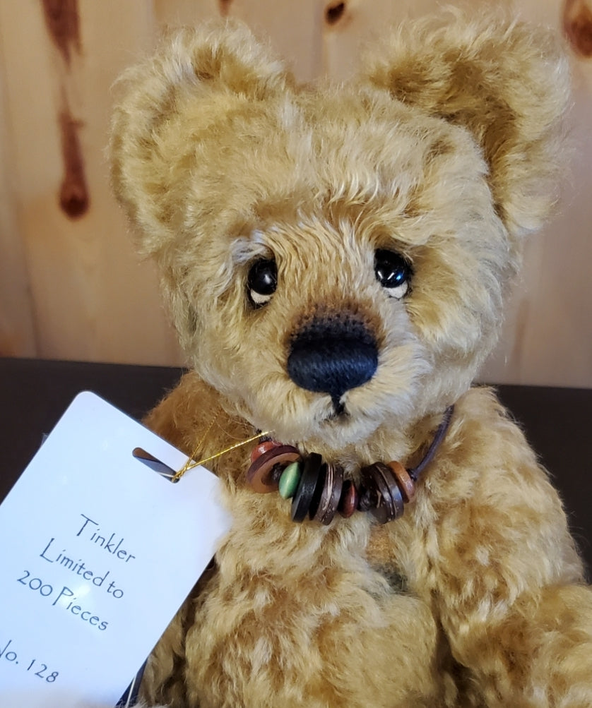 Tinkler - 10" Gold Mohair Isabelle Collection - Made to look worn and antique - Only 200 Made!