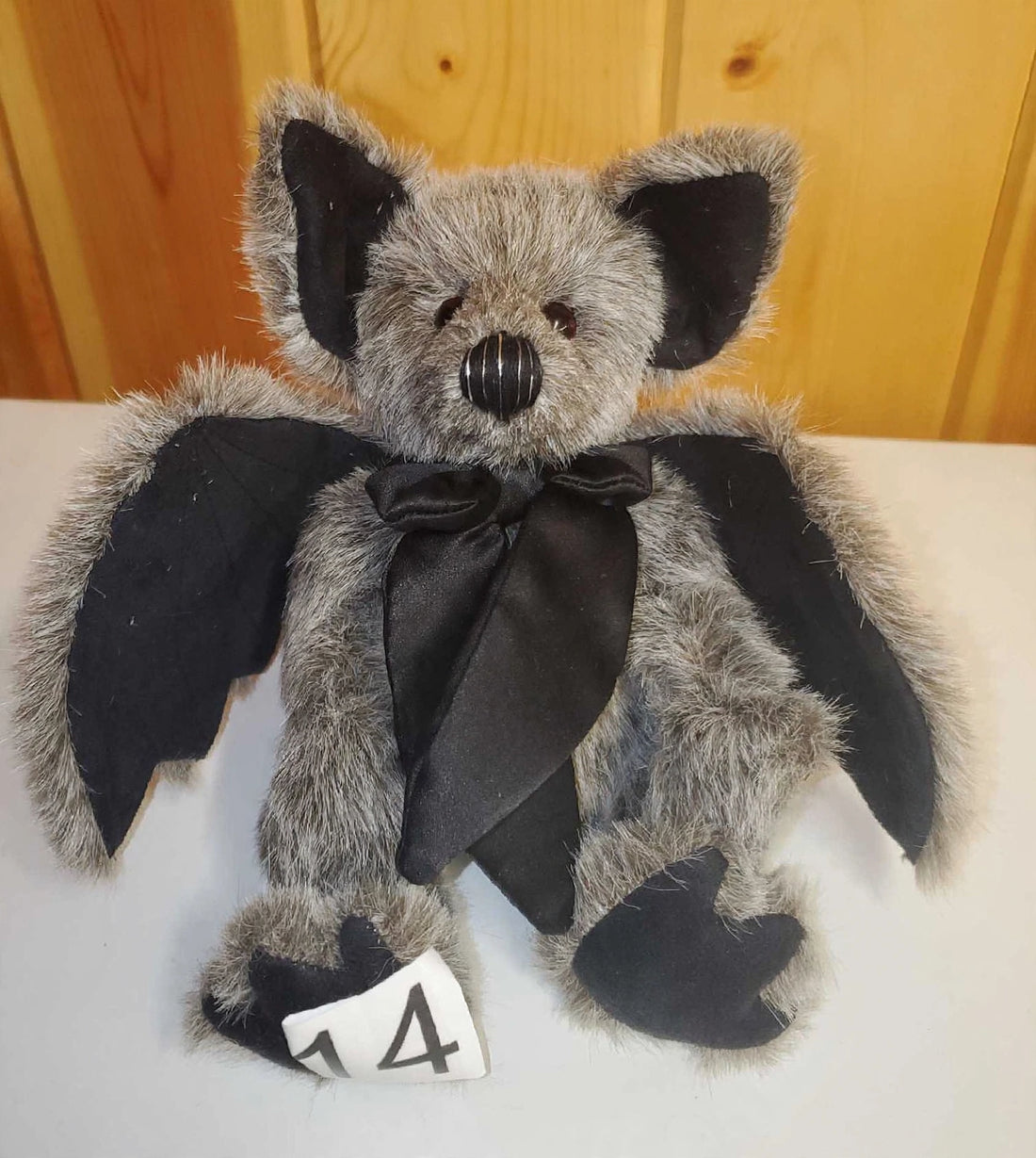 Belfry - 9" Black and Grey Bat for Halloween by Charlie Bears