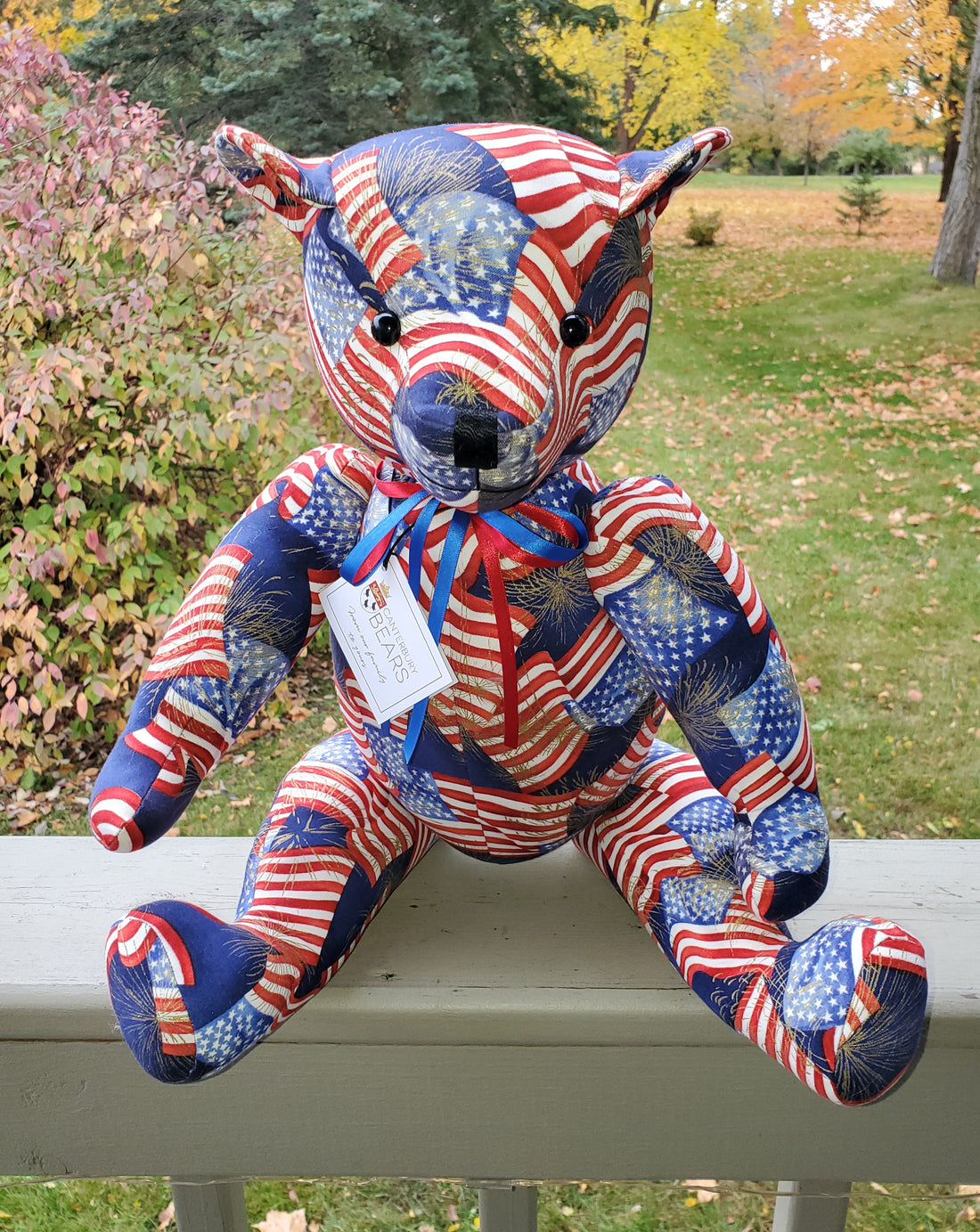USA Jr. - 14” Patriotic  Limited Edition Bear by Canterbury Bears