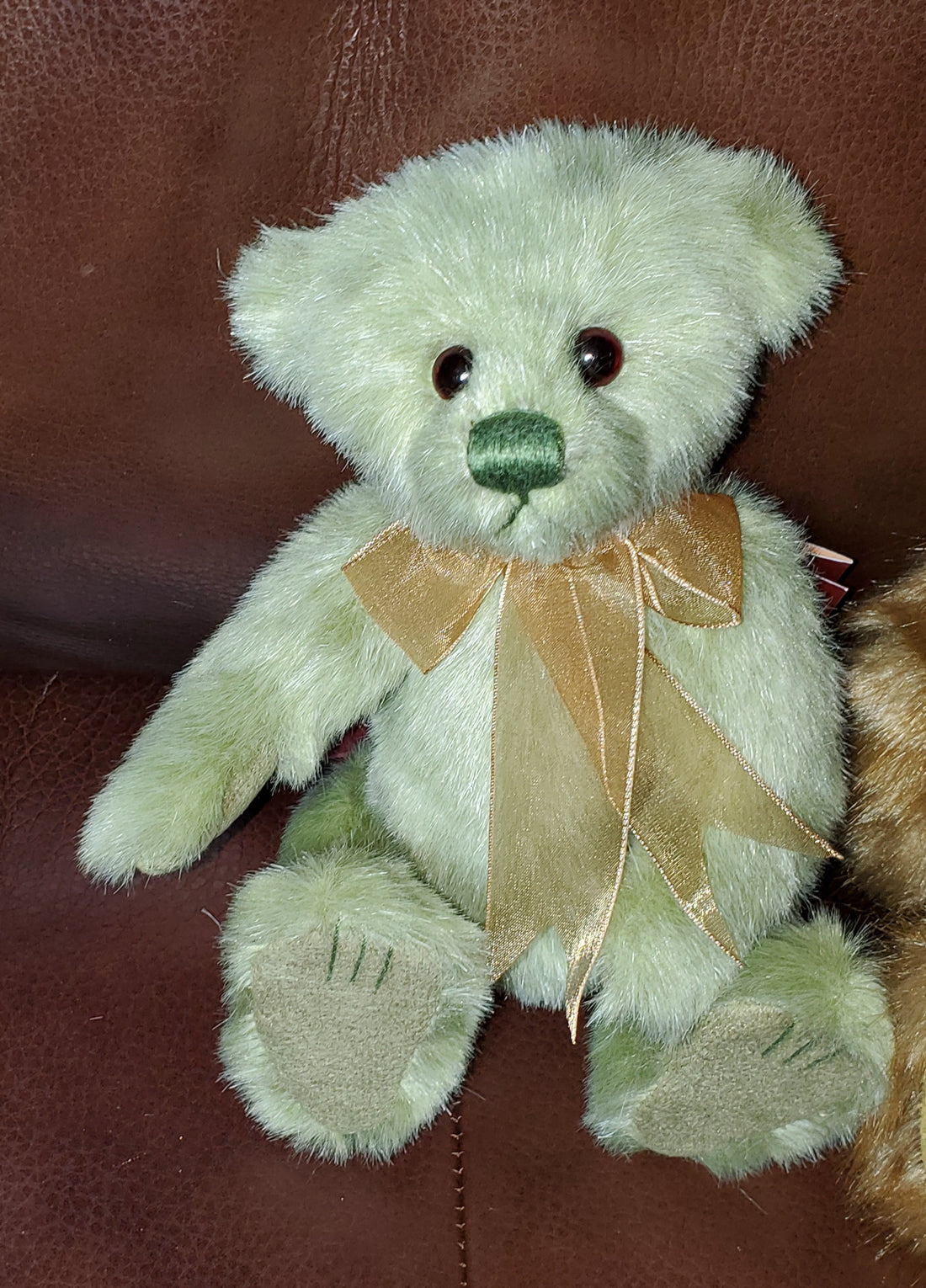 Oskar - 9" Pale Green Plush Bear by Charlie Bears