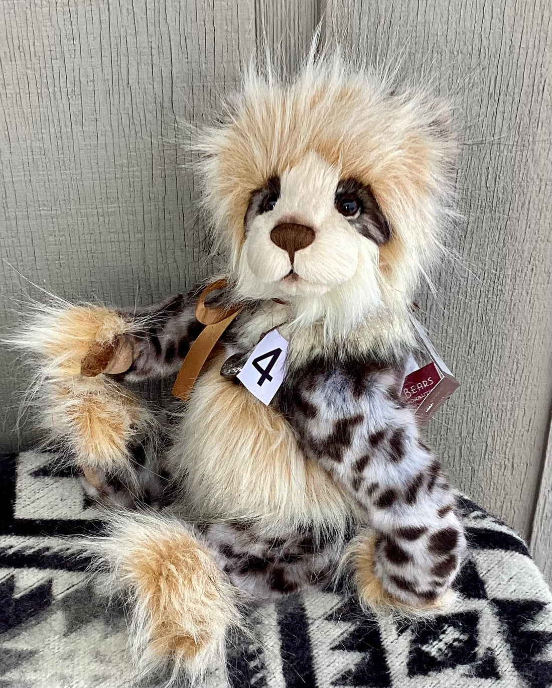 Michaela - 15" Spotted Plush Bear from the Secret Collection by Charlie Bears