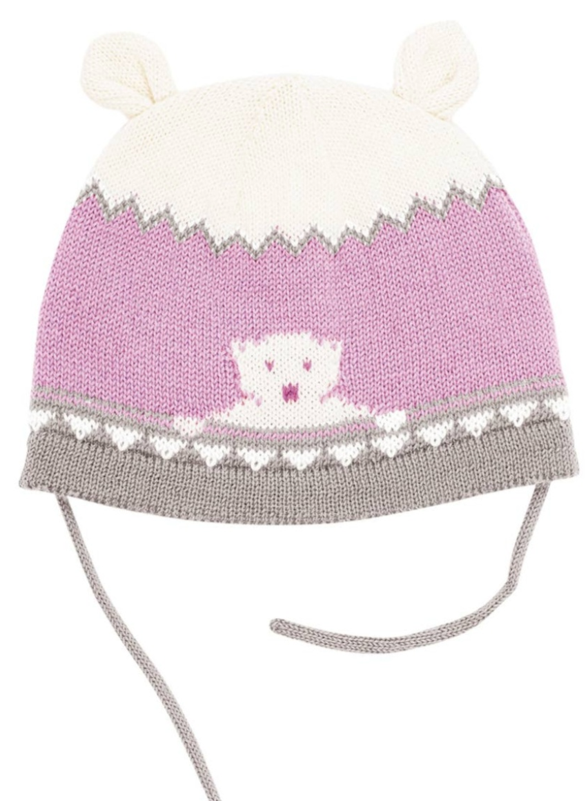 Child's Polar Bear Hat and Mitten Set from Norway