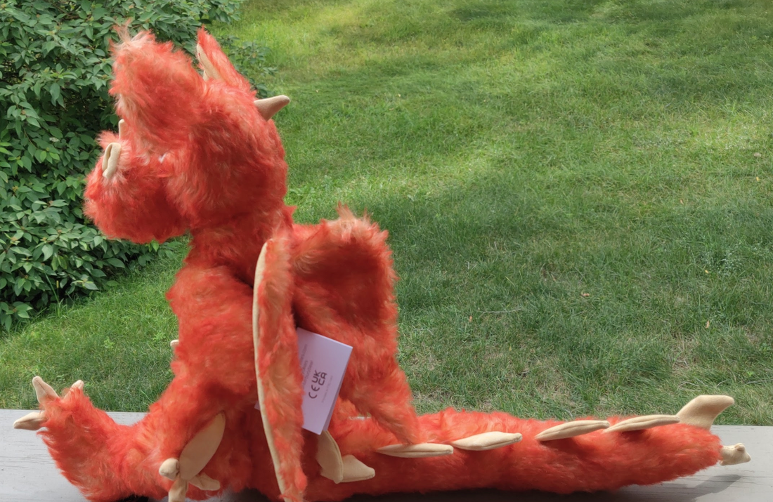 Red Adair - 26" Mohair Dragon by Canterbury Bears - Only 10 Made!
