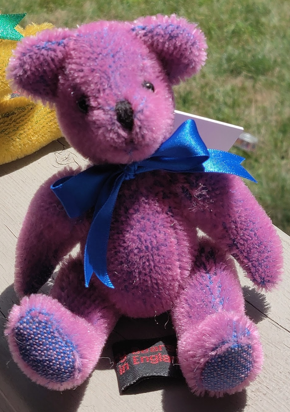 Purple Peter - 7" Short Mohair Bear by Canterbury Bears
