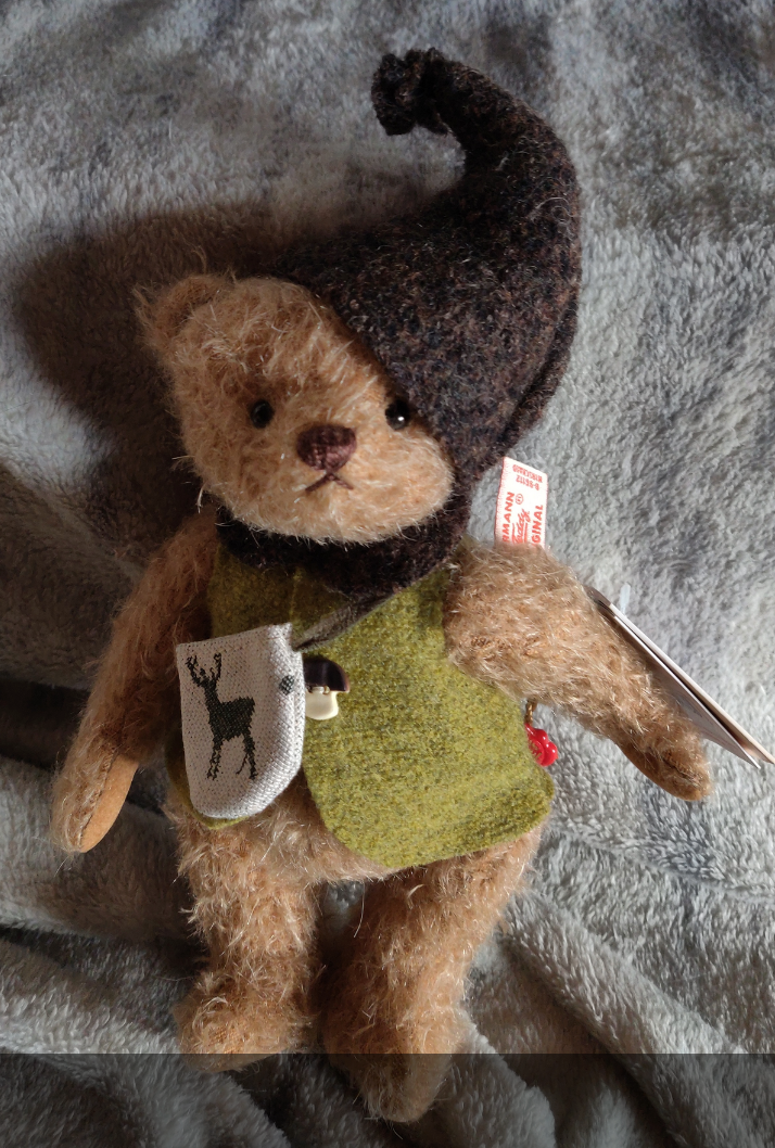 Forest Gnome in Green - 8" Mohair by Teddy Hermann - Only 200 Pieces Made!