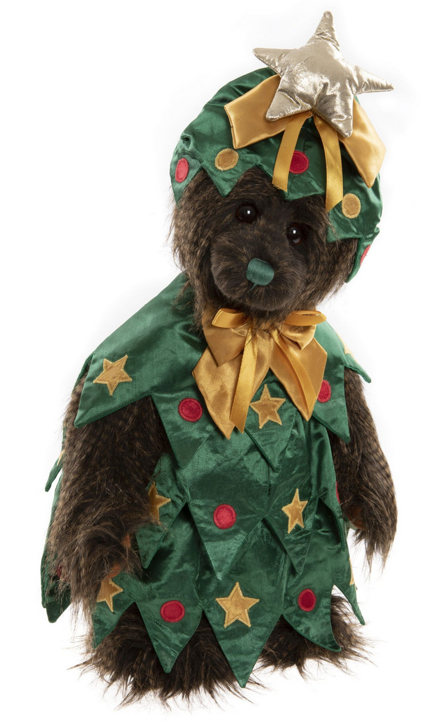 Balsam - 18.5" Standing Bear with Removable Satin Christmas Tree Costume - by Charlie Bears
