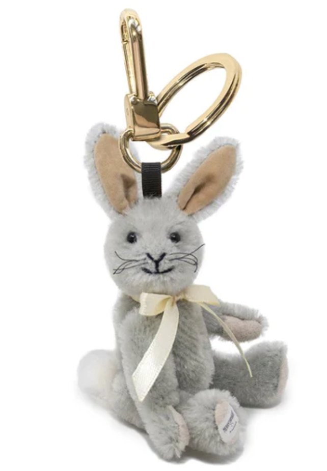 Binky Bunny - 4" Mohair Keychain by Merrythought