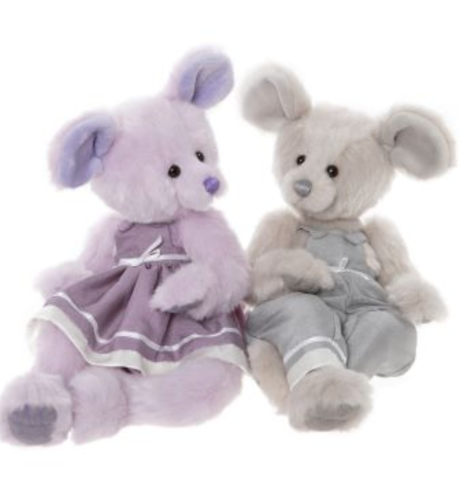 Jack and Jill, Pair of 13" Mice - by Charlie Bears