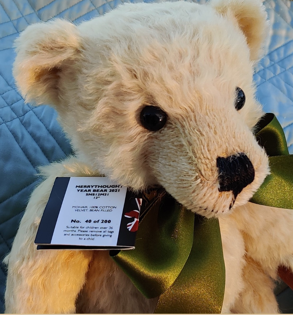 Merrythought Mohair Year Bear of 2021 - 12” Brand New - Only 200 Made!